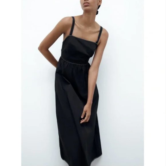 Zara Black Maxi Dress - Picture 9 of 9